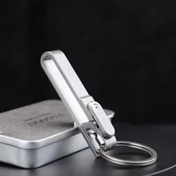 Titanium Alloy Keychain Multifunctional Unboxing Device Quick Release Bottle Opener With Lock To Prevent Accidental Opening