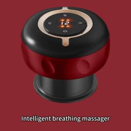 Smart Electric Cupping Massager with Heat & Remote Control Home Red Light Vacuum Suction Jars Circulation Muscle Relax 12 Level