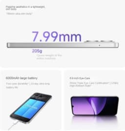 2026 Latest Global Version Xiaomi Redmi 15R 5G 8GB+256GB 6000mAh Long Battery Unlocked Budget Android Smartphone