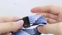 Personalized Medical Alert Bracelet Elastic Nylon Custom Engraved Tag Medical ID Bracelet Adjustable Keepsake Gift for Health