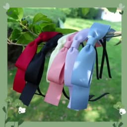 Girls Solid Colors Cute Big Bows Hairbands Ribbon Headbands Women Hair Hoop Butique Tiara Headwear Fashion Hair Accessories Gift