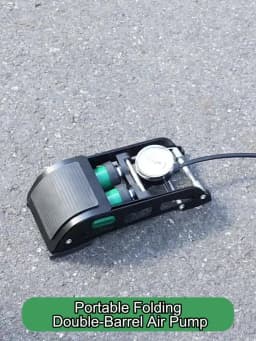 TOSUOD Foot Pump High Pressure Bicycle Pump Universal Foot Pedal Air Pump With Hose Quick Connect For All Vehicle Tires
