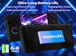 Upgraded XF40H Handheld Game Console Retro Gaming Console Preloaded Classic Games 4.0 Inch 4K HD IPS Screen Open Source Linux