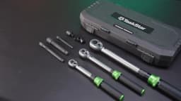 1/4'' Drive 2-25N.m Bicycle Torque Wrench Set 8pcs Preset Torque Wrench for Bike 3% Accuracy Double Scale 72 Teeth Ratchet Head Adjustable Repair Tool Box Kit