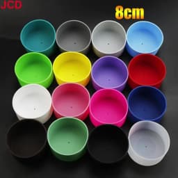 8cm Silicone Cup Bottom Sheath Protector Sleeve For Glass Water Tea Bottle Anti Slip And Anti Scalding Bottle Anti Damage Sleeve