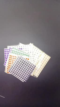 Size 13mm Circular Digital Sticker Number Labels from 0 to 10 Digital Adhesive Stickers 1980 Pcs Digital Sticker Marking Paster