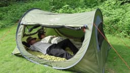 Night Cat Pop Up Tent 2 Person with Mosquito Net : Waterproof Camping Tent Easy Setup for Picnic Festival in Park Backyard