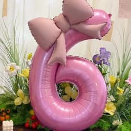 2pcs 40inch Pink Bowknot Number Foil Balloons Wedding Birthday Party Decoration Anniversary Decor Photo Props Party Supplies