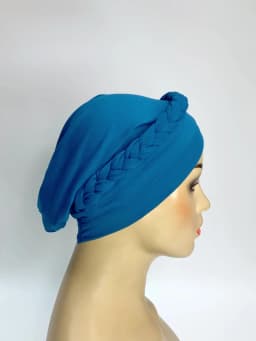 Women Muslim Braid Elastic Turban Hijab Headwrap Chemo Headscarf Hair Cover Wrap Islamic Headwear