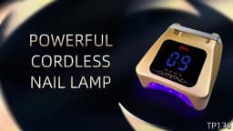 Professional 72W Rechargeable UV LED Nail Lamp with 36pcs LED Bulbs Multi-Timer Cordless Nail Dryer for Salon Manicure