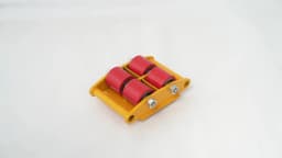 6T Heavy Duty Machinery Mover 360° Rotation Cap Cargo Trolley Machine Transport Roller Cart Industrial Dolly Skate Handling Tool