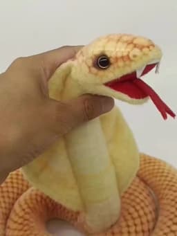 Simulation Cobra Plush Toy Golden Dot Indian Cobr Stuffed Animals Snake Plush Grey Funny Spoof Joke Toys Home Decor