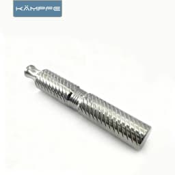 KAMPFE Polished Titanium Anti slip Razor Handle Men's CNC manual Safety Shaver Components