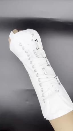Handmade Bandage Michael Jackson ultimate collection Dangerous White Cotton ArmBrace Punk glove for performance