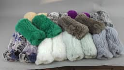 2026 New Fashion Real Rex Rabbit Fur Gloves Women Winter Genuine Fur Mittens Girl Fingerless Gloves Wrist Warmer Elastic Fluffy