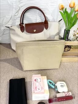 Felt Bag Insert for Longchamp S bag Orderly Storage Organizer Bag Inner Storage Bag Three-dimensional Support Bag Accessories