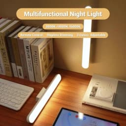 LED Desk Lamp Hanging Magnetic Stepless Dimming LED Night Light USB Rechargeable Bedroom Light Cabinet Closet Reading Night Lamp