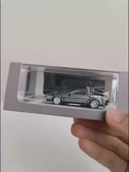 MJ 1:64 back to the future DeLorean DMC 12 Diecast Model Car