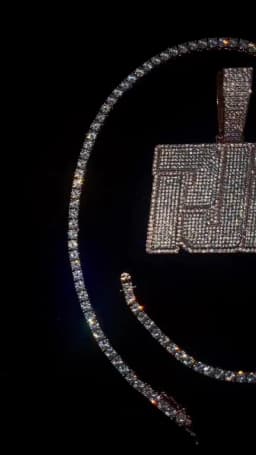 Bubble Letter Customized Jewelry Name Plated Necklace for Men Two Tone Iced Out Hip Hop Fashion Charms
