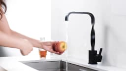 BAKALA Brush Gold Bathroom Basin Kitchen Faucet Hot Cold Wash Mixer Crane Tap 360 Rotation Sink Faucets Single Handle