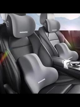 Memory Foam Car Neck Cushion Car Lumbar Support For Car Supplies Universal Neck Pillow Waist Cushion Car Seat Car Accessories