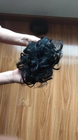 Zolin Synthetic Messy Curly Hair Bun Scrunchie Chignon Donut Elastic Rope Rubber Band Hair Bun Pad Updos Hairpiece