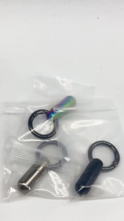 Pure Titanium Waterproof Bunker Portable Small Pill Box Sealed Waterproof Keyring Mini Carry-on First Aid Pill Bottle Three Colo