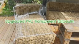 High Quality Waterproof PVC Tarp Upgrade Eyelet Reinforcements 420 g/m² Transparent Tarpaulin Weatherproof Rain Cover Outdoor