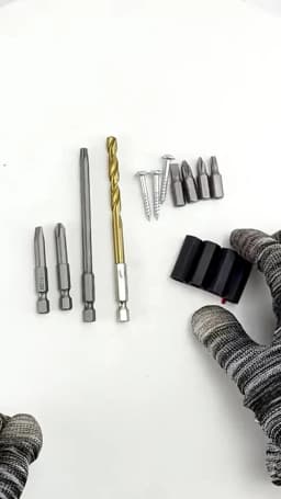 Magnetic Bit Holder 3/4 Holes Screwdriver Bit Holder Drill Bit Stand Storage Case with 3M Adhesive Tape Power Tools Accessories