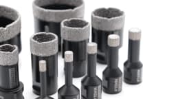 DT-DIATOOL Drill Bit M14 Porcelain Tile Crowns for Tile Granite Marble 1pc Collet, Crown Porcelain Hole Saw