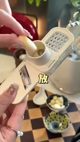 3-in-1 Multifunctional Ginger and Garlic Grinder Home Kitchen Slicer All Grinder