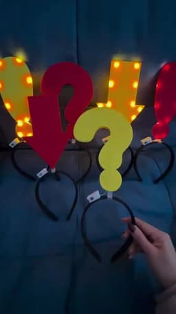 Unique Arrow Light Headband Funny Question Mark Hair Band Christmas Favors Girl Headgear Holiday Hair Hoop Costume Headpiece