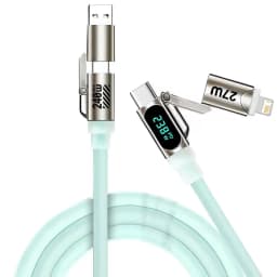 240W Super Fast Charging 4-in-1 Charging Cable,2 Tow 2 Multi-Interface Data Cable,USB Universal PD For iPhone Samsung Xiaomi