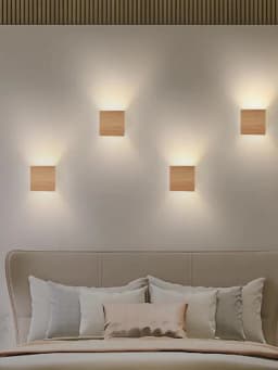 Nordic Woodencolor Wall Light Led Up Down Bedside Living Room Bedroom Aisle Wall Decor Walnut Corridor Sconce Decorative lamps