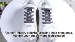Colorful Press Lock Shoelaces without ties Elastic Laces Sneaker 8MM Widened Flats No Tie Shoe laces Kids Adult Shoelace Shoes