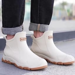 New Outdoor Non-slip Light Shoes Men Rain Boots Waterproof Rubber Fishing Shoes Durable Waterproof Rubber Fishing Shoes 39-45