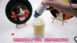 220/110V Hot Air Gun DIY Tool Heat Electric Power Tool Mini Soldering Temperature Crafts Blower with Supporting Seat Shrink