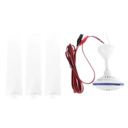 12V Mute Ceiling Fan 19.6inch Silent Camping Tent Hanging Fan without for Outdoor Hiking Bed Home BBQ