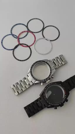 39.7mm Case Watches Metal Case Fits VK63 Movement Accessories Sapphire Glass Equipped With Bezel And Strap VK63 Dial