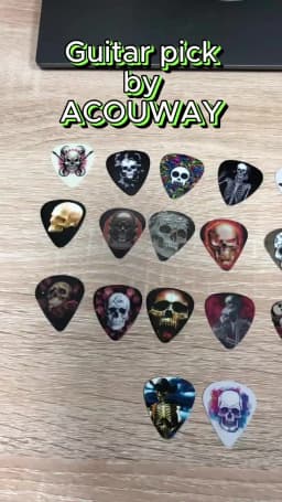 50 Pieces ABS Electric Guitar Picks  Acoustic Music Pick Mediator Thickness 0.46 /0.71/0.96MM