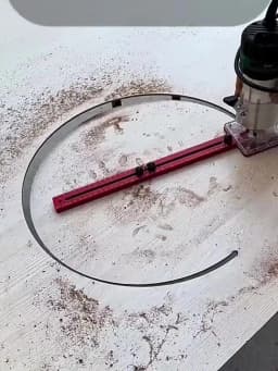 3 in 1 Router Milling Groove Bracket Woodworking Cutting and Milling Circular Auxiliary Tool Aluminum Router Circle Cutting Jig