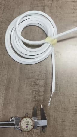Super Thin DIY Flexible Neon Tube (No LED Strip) Diffuser IP67 Waterproof for SMD COB 3mm 4mm 5mm LED Strip Side View 4*10mm