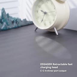 Essager 65W GaN Charger with Retractable Cable PD Fast Charging for Laptop Macbook iPhone 17 16 15 Xiaomi Type-C Phone Charger