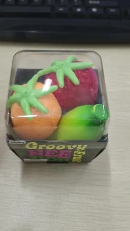 NeeDoh Groovy Fruit Squishy Toy TPR Banana Orange Strawberry Stress Relief Anxiety Relief Relaxing Accessory For Gift