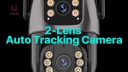 4K 8MP HD Wifi PTZ Camera Outdoor 4MP Dual Lens Dual Screen AI Auto Tracking IP Camera CCTV Audio Video Surveillance P2P iCSee