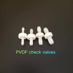 Plastic Check Valve Ozone Valve Non-return Diaphragm OD 6.5mm 3mm PVDF Materials HL-DFCV0104