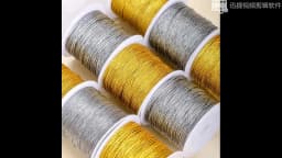 0.2-1MM Metallic Ornament String Silver Gold Color Cord Jewelry Thread for Christmas Tree Hanging Crafts Making Gift Decoratiion