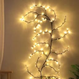 144 LEDs 7.5FT Enchanted Willow Vine Lights Christmas Garland Light Flexible DIY Branch Light for Room Wall Wedding Party Decor