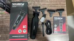 Solimpia LCD Digital Display Hair Shears with 0 Blades Salon-Specific Engraving Shears USB-Charged Lettering Clippers
