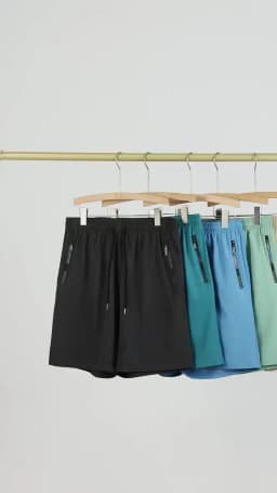 Men's Quick Dry Water Activated Color Changing Shorts Casual Beach Swim Trunks with Zipper Pockets Lightweight Breathable Runnin
